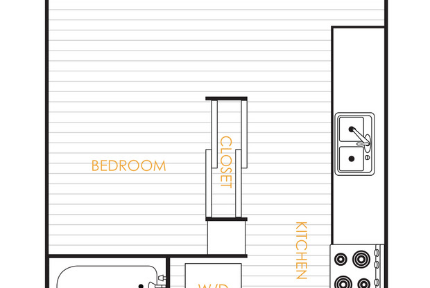 Studio, 1 bath, 479 sqft, $1,290