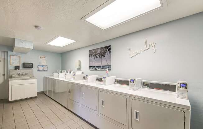 Laundry Care Center
 at The Palms Apartments in Hawthorne Los Angeles California.