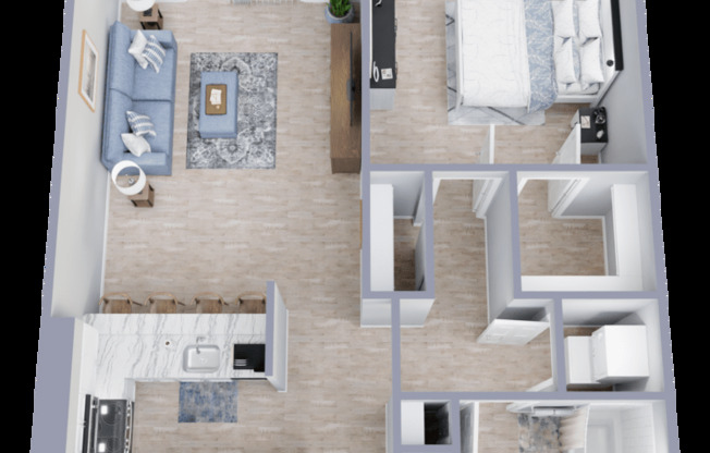 1 bed, 1 bath, 683 sqft, $1,323