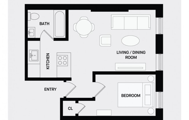 1 bed, 1 bath, $3,071, Unit 3-R