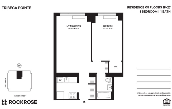 1 bed, 1 bath, $6,130, Unit 2105