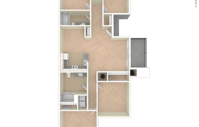 4 beds, 2 baths, 1,454 sqft, $1,869