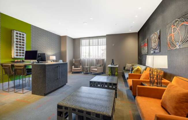 Lounge Area decor at Indigo 301 Apartments, King of Prussia, PA
