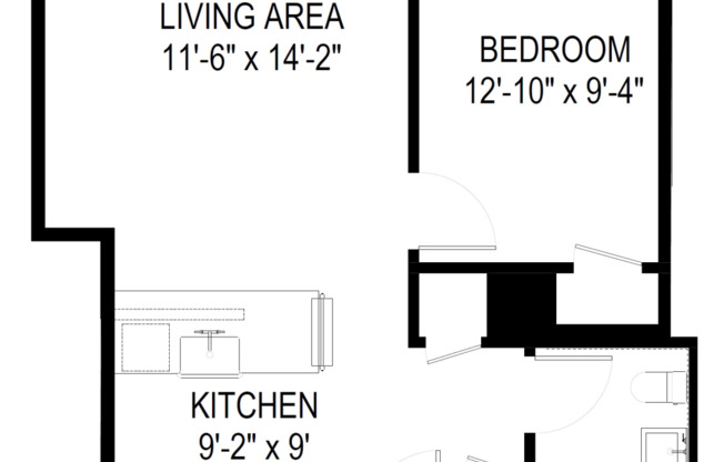 1 bed, 1 bath, $3,450, Unit 758