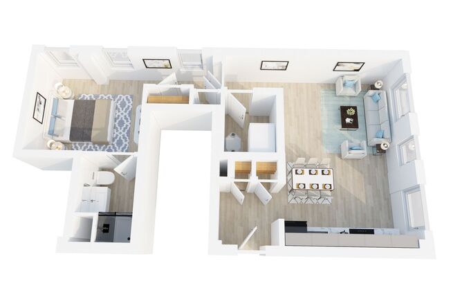 1 bed, 1 bath, 750 sqft, $1,354, Unit 303