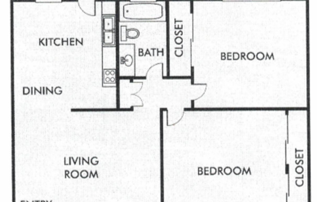2 beds, 1 bath, 797 sqft, $2,295, Unit 53