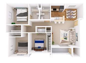 3 beds, 2 baths, 1,278 sqft, $1,987