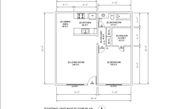 1 bed, 1 bath, 693 sqft, $1,750, Unit 225