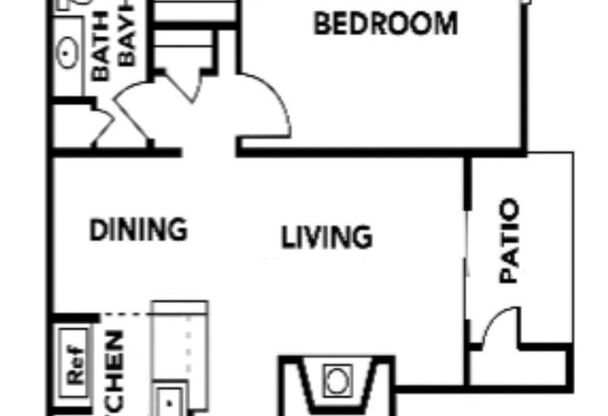 1 bed, 1 bath, 705 sqft, $849, Unit S1418