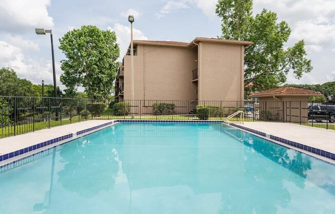 the swimming pool at our apartments