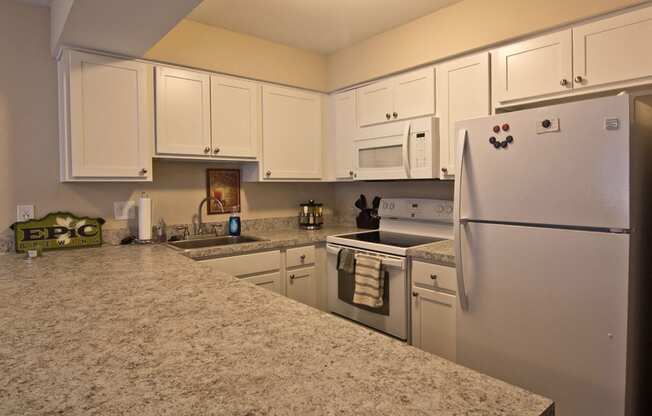 Kitchen at Sonnenblick Apartments in Short North, Victorian Village, and Grandview Ohio