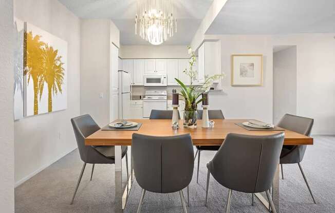 Elegant Dining Space at Towers at Costa Verde Apartments, California
