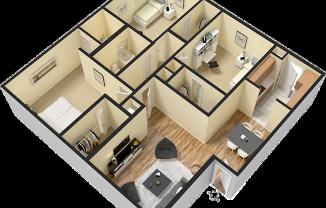 3 beds, 2 baths, 1,106 sqft, $1,485