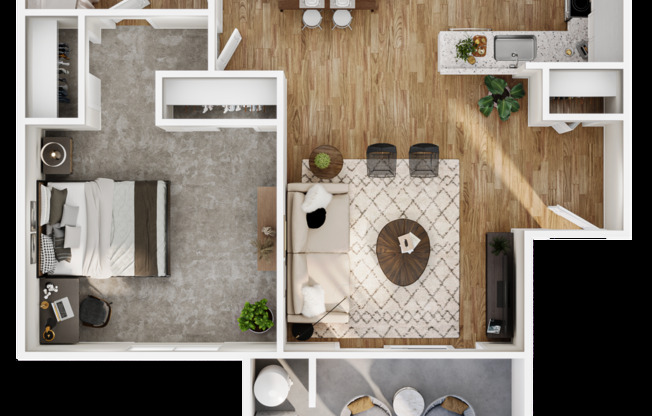 1 bed, 1 bath, 653 sqft, $2,490