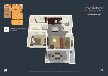1 bed, 1 bath, 967 sqft, $1,525