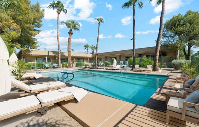 Pool at SunVilla Apartments in Mesa Arizona Sept