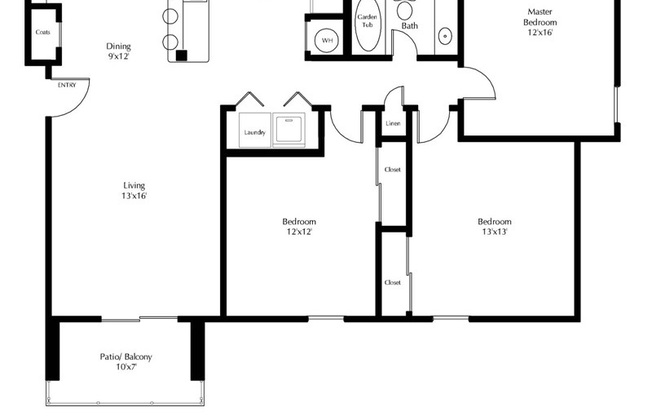 3 beds, 2 baths, 1,400 sqft, $1,759, Unit 507-311