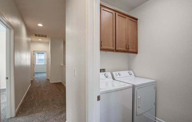 In-Home Washer & Dryer - Three Bedroom Townhome