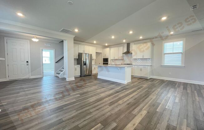 Gorgeous 4 Bedroom 3 Bath Home with Fiber Internet Included, 1st Floor Guest Suite with Attached 2 Car Rear Entry Garage in Edge of Auburn Subdivision, Raleigh, Available August 7!