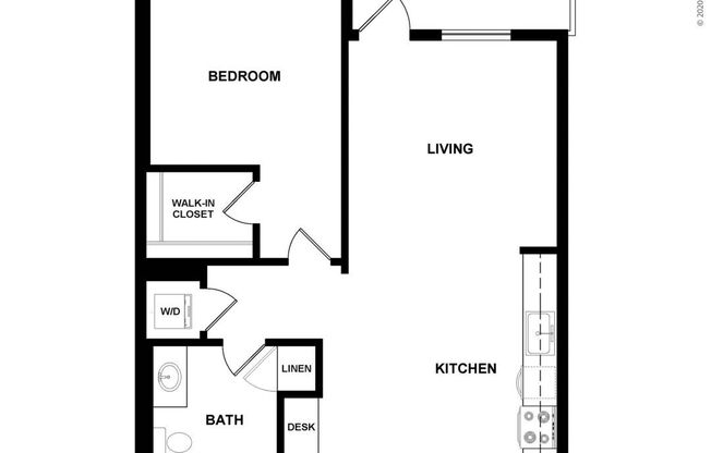 1 bed, 1 bath, 716 sqft, $2,961