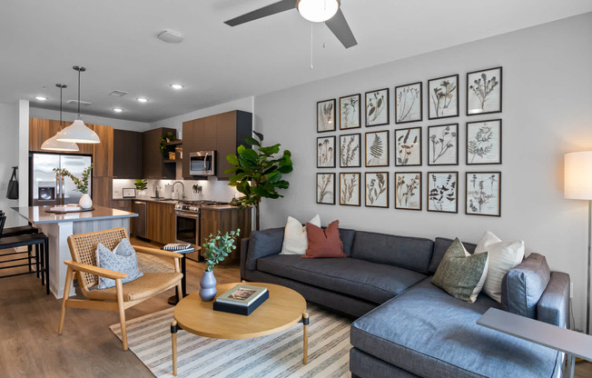 Living Room with Hard Surface Flooring