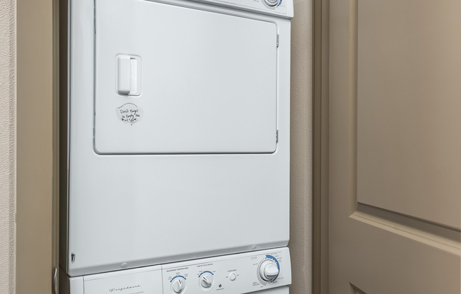 In-unit washer/dryer