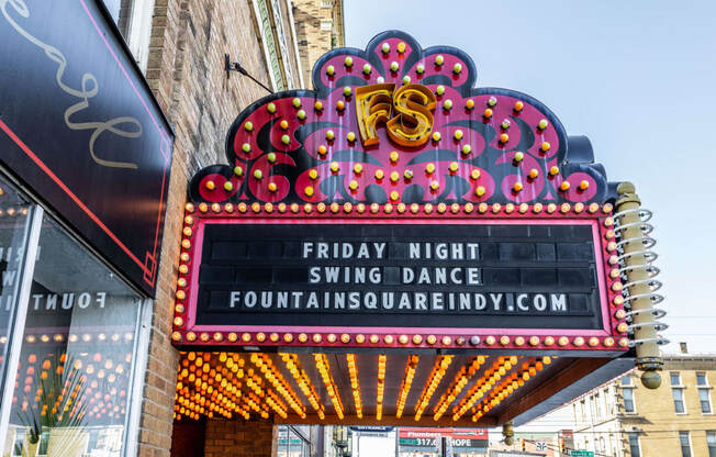 neighborhood theatre area at Edge 35, Indianapolis, IN