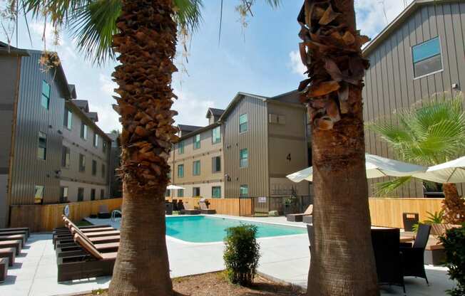 Poolside Area at The Collection Lady Bird Lake, Texas, 78741