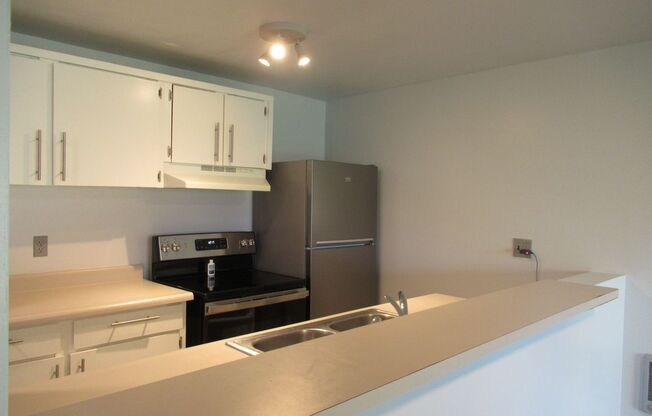 Ground Level, end unit one bedroom, one bathroom condo in Federal Lake