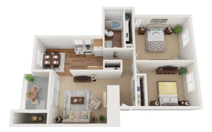 2 beds, 1 bath, 913 sqft, $1,900