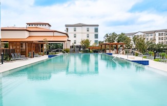 Poolside View at Reveal at Onion Creek