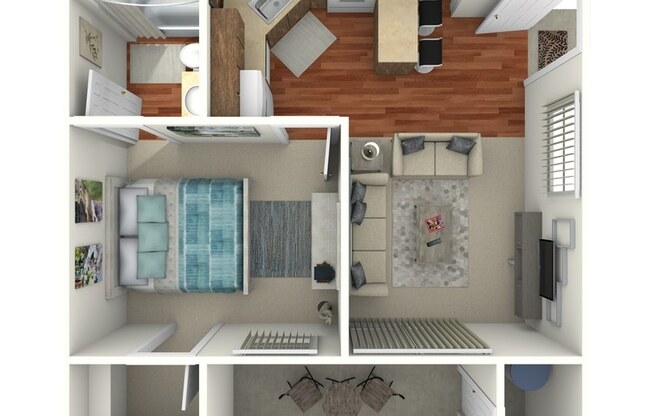 1 bed, 1 bath, 467 sqft, $750