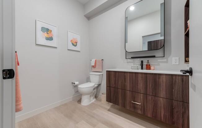 Large Bathroom at TREO apartments , Cleveland, 44116