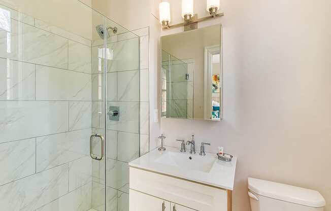 One-bedroom bathroom (staged)  at August, Washington