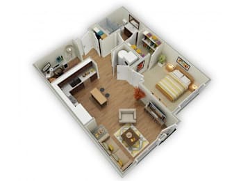 1 bed, 1 bath, 830 sqft, $1,702