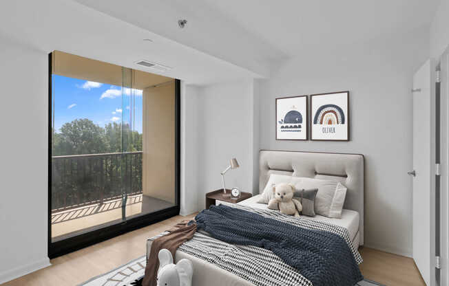 Bedroom with Hard Surface Flooring
