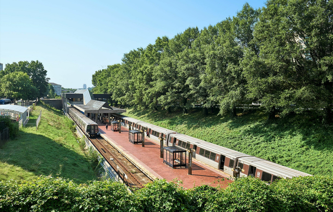 Seamless commuting at Meridian at Grosvenor Station, located just a 3-minute walk from the Grosvenor-Strathmore Metro Station. Enjoy direct access to the Red Line for easy travel to Bethesda, NIH, and Washington, D.C., right from your doorstep.