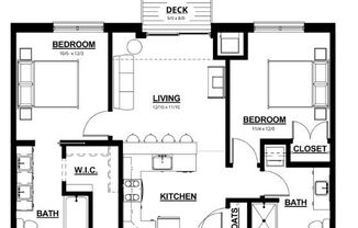 2 beds, 2 baths, 860 sqft, $1,615