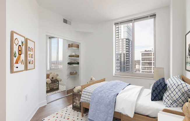 Bedroom with Hard Surface Flooring