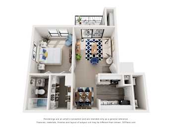 1 bed, 1 bath, 602 sqft, $828