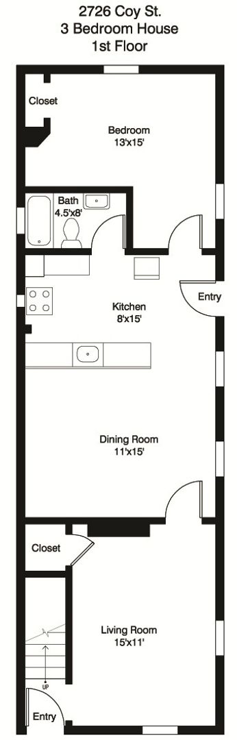 4 beds, 2 baths, 2,500 sqft, $2,995, Unit 2726