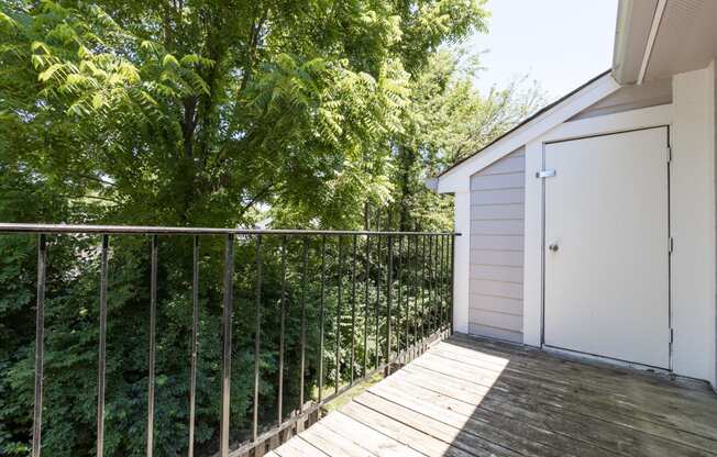 Balcony at Woodbridge Apartments Bloomington