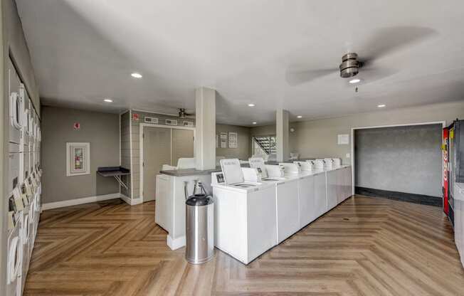 the preserve at ballantyne commons cyber cafe with white cubicles and wood floors