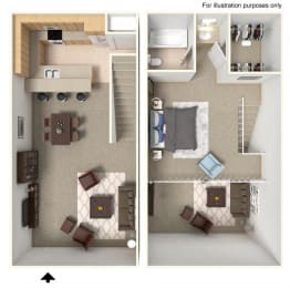 1 bed, 1 bath, 780 sqft, $2,332