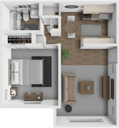 1 bed, 1 bath, 750 sqft, $995