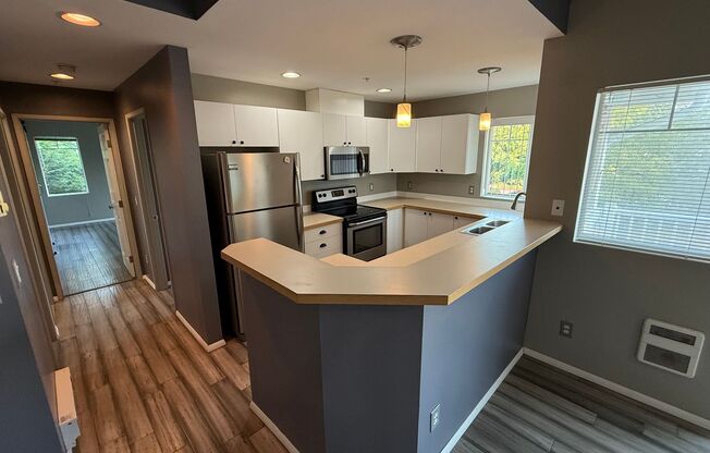 Updated Kent Townhome - Private Garage & AC