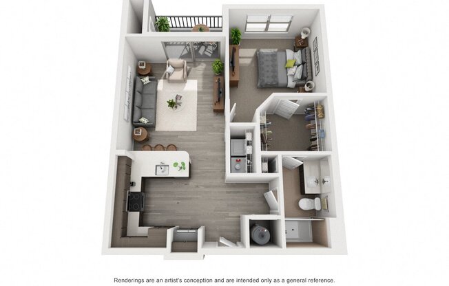 1 bed, 1 bath, $1,399