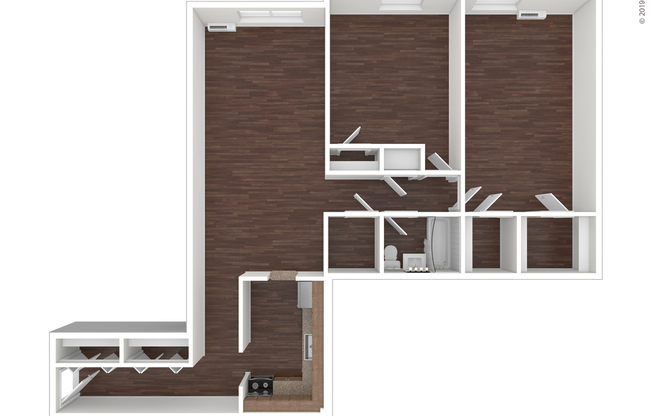 2 beds, 1 bath, 1,116 sqft, $1,999