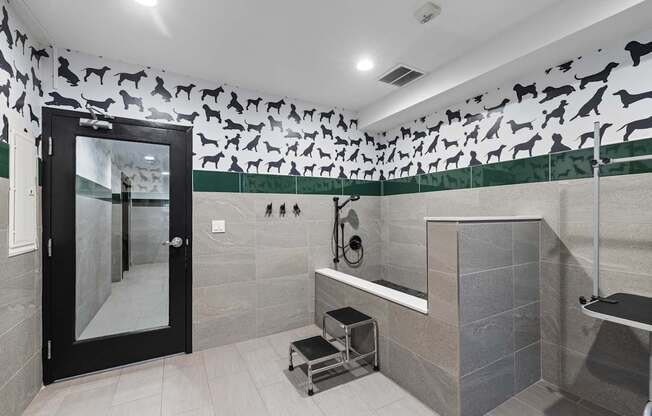 Pet Wash and Dry Area at 128 on State Apartments in Kirkland, WA 98033