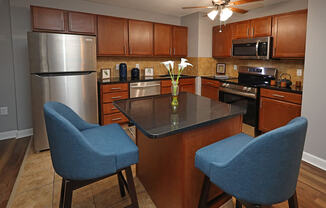 Newly Renovated Model Suite at Reserve Square in Cleveland OH - Kitchen